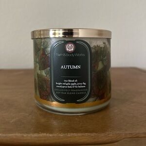 NEW bath and body works AUTUMN 3 wick candle NEW